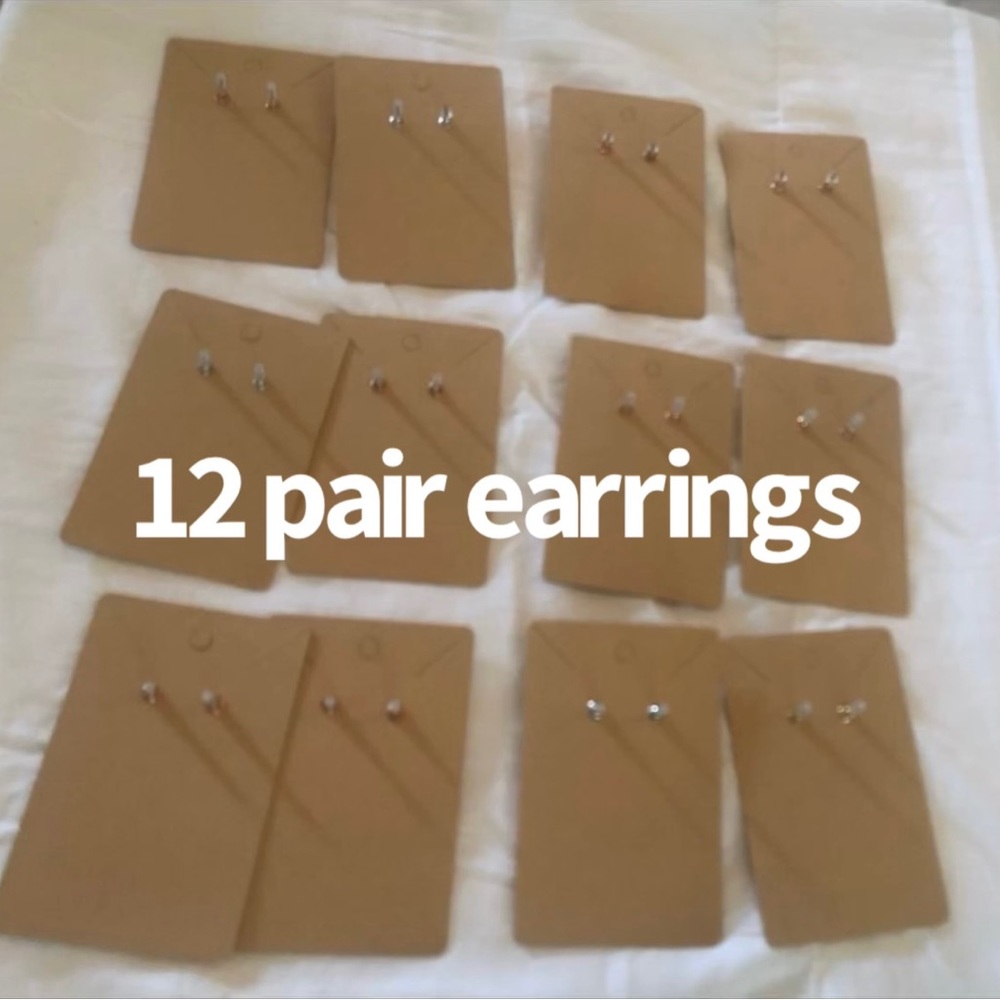 Pierced earrings 12/ $11